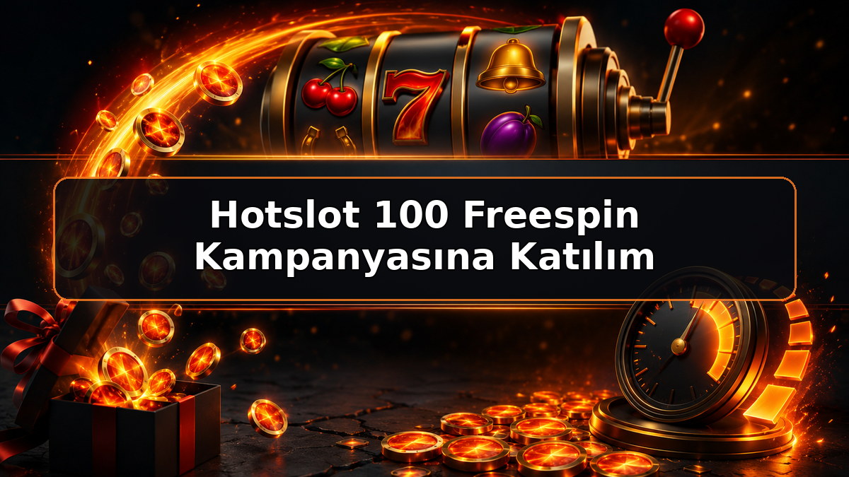 Hotslot 100 Freespin Kampanyasına Katılım hakkında Hotslot bilgilendirme görseli