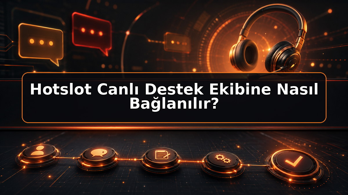 Hotslot Canlı Destek Ekibine Nasıl Bağlanılır hakkında Hotslot bilgilendirme görseli