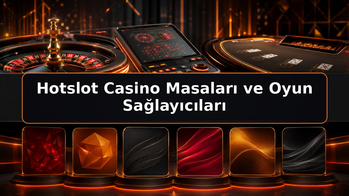 Hotslot Casino Masaları ve Oyun Sağlayıcıları hakkında Hotslot bilgilendirme görseli