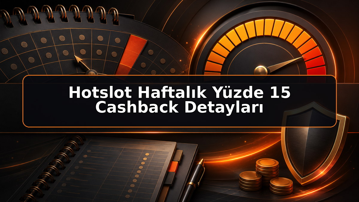 Hotslot Haftalık Yüzde 15 Cashback Detayları hakkında Hotslot bilgilendirme görseli