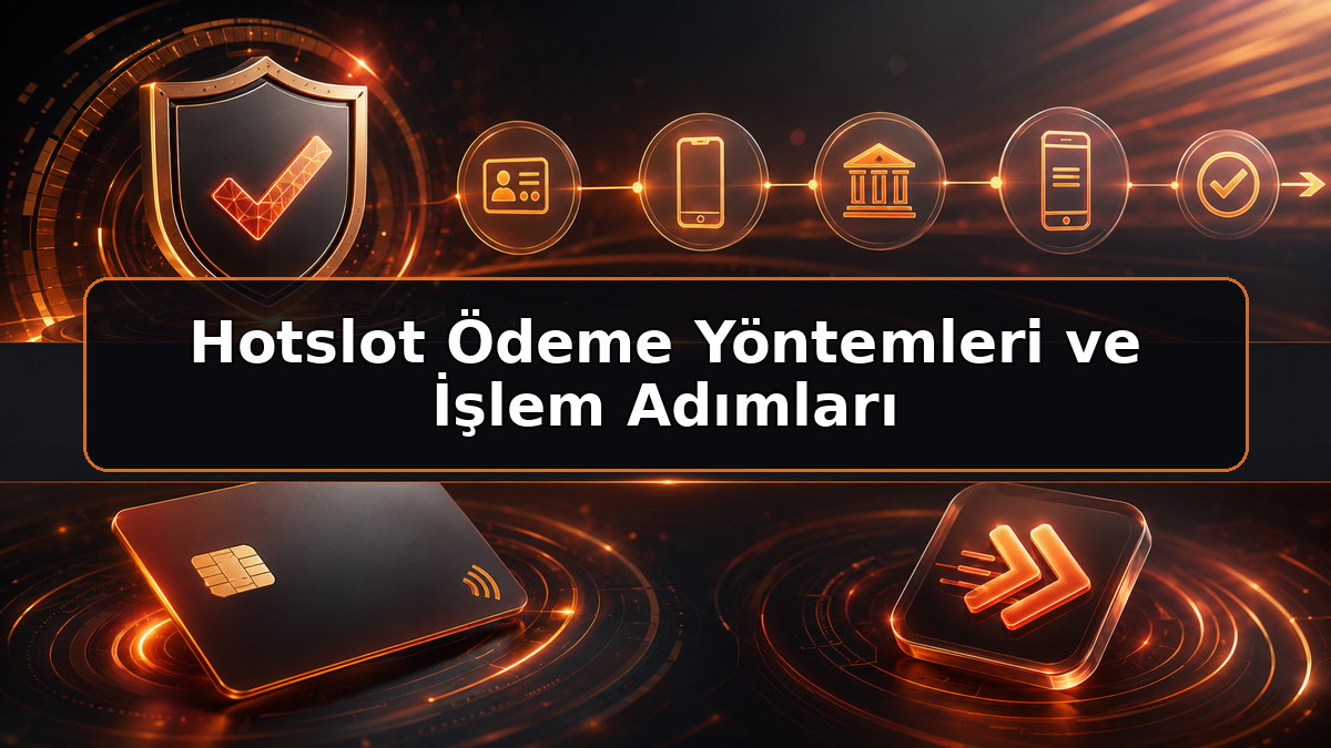 Hotslot Ödeme Yöntemleri ve İşlem Adımları hakkında Hotslot bilgilendirme görseli