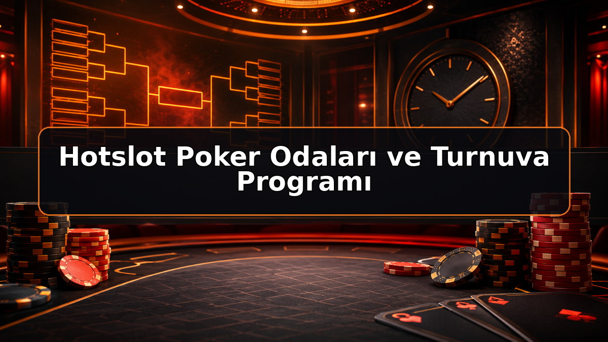 Hotslot Poker Odaları ve Turnuva Programı hakkında Hotslot bilgilendirme görseli