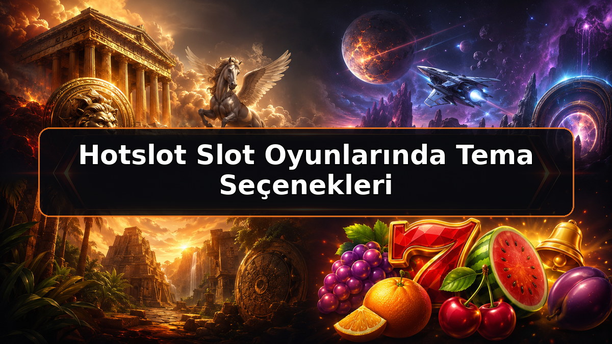 Hotslot Slot Oyunlarında Tema Seçenekleri hakkında Hotslot bilgilendirme görseli