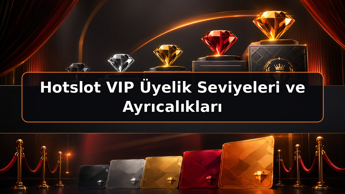 Hotslot VIP Üyelik Seviyeleri ve Ayrıcalıkları hakkında Hotslot bilgilendirme görseli